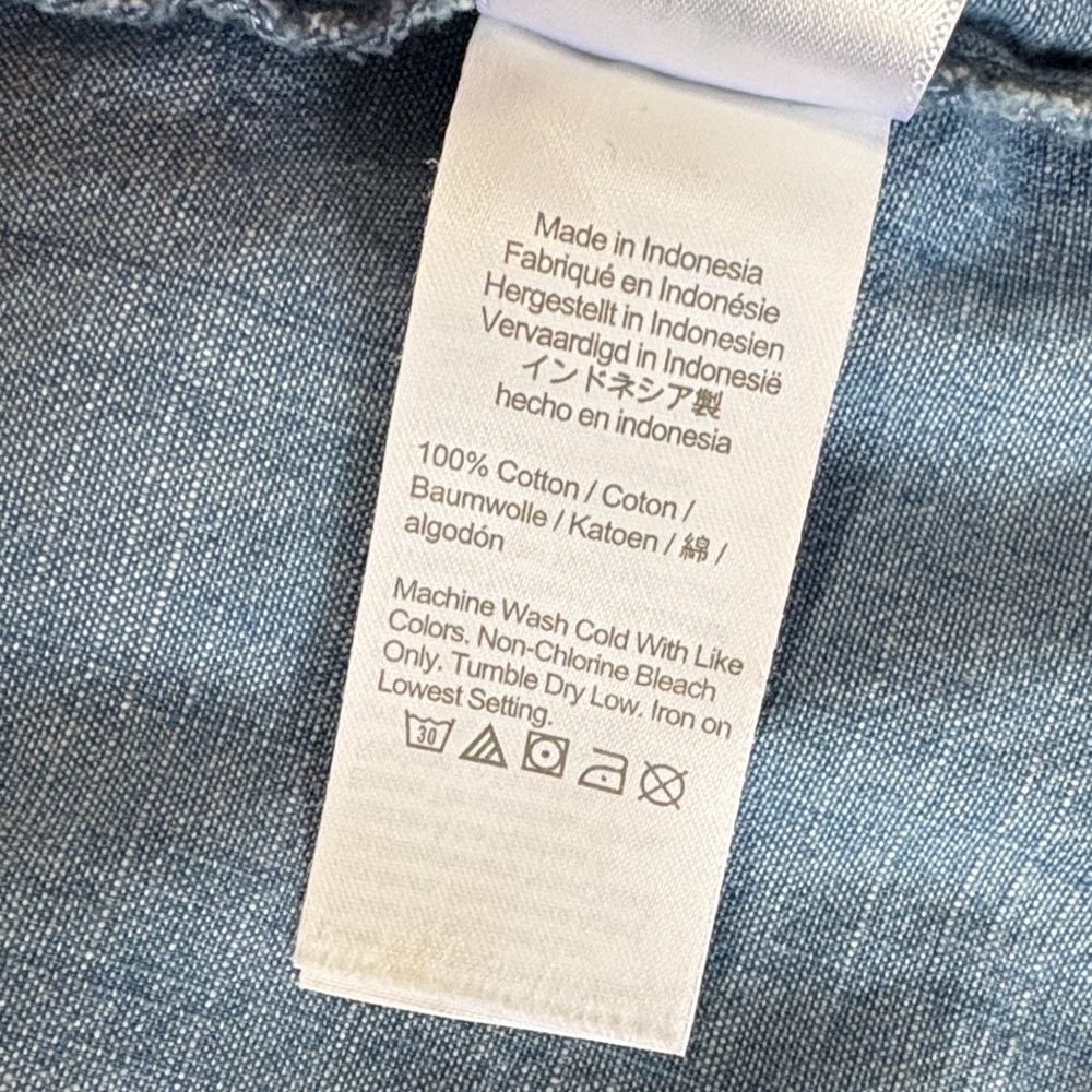 J. Crew Button Down Long Sleeve Chambray Dress wi… - image 7